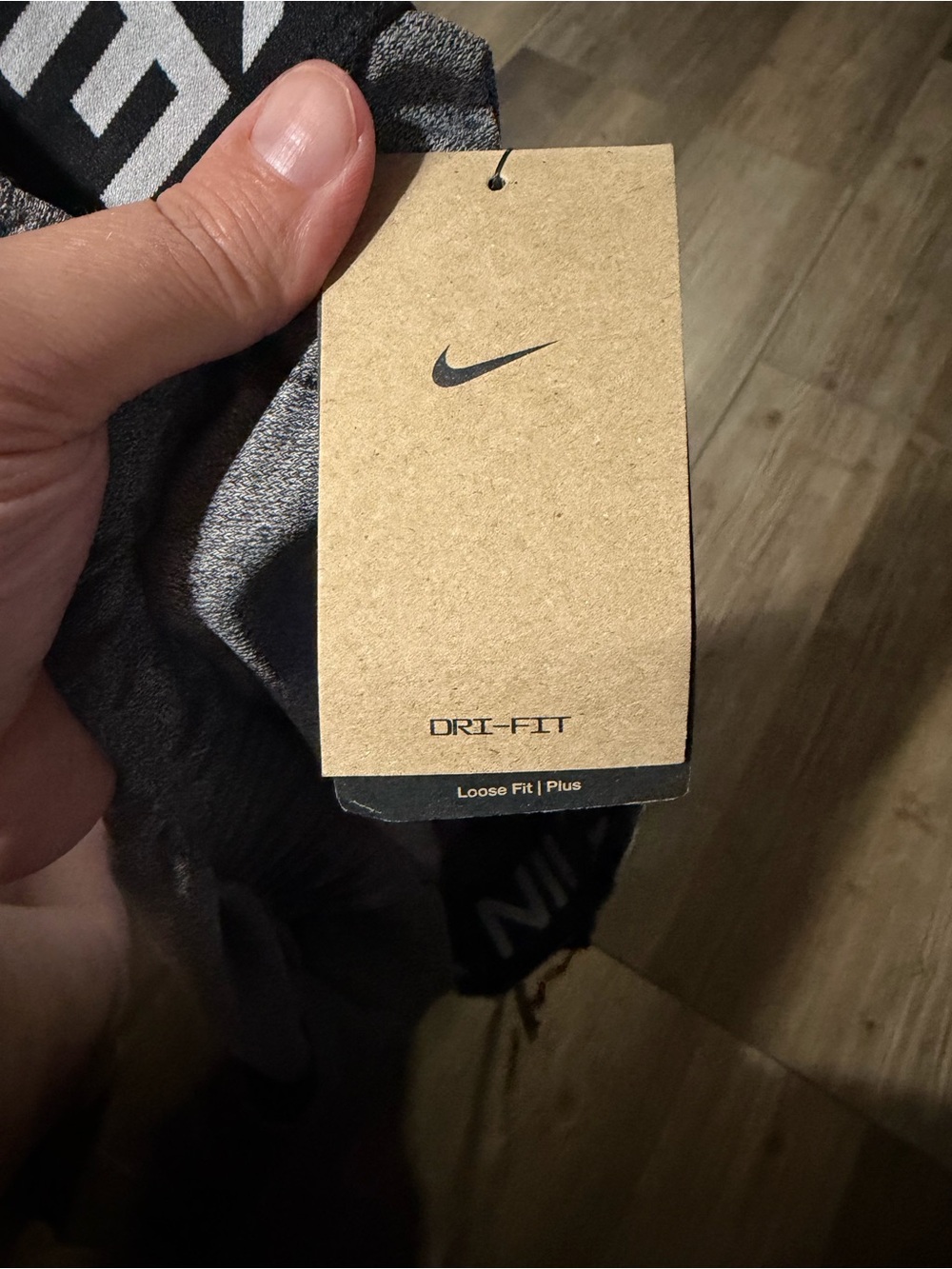 Nike Women's Heather Gray Athletic Shorts with Black Drawstring - Picture 6 of 8